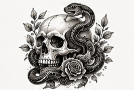 Skull & Snake