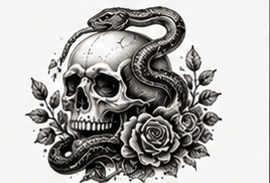 Skull & Snake