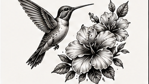 Hummingbird & Hibiscus