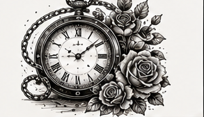 Pocket Watch & Roses