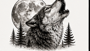 Wolf & Moon