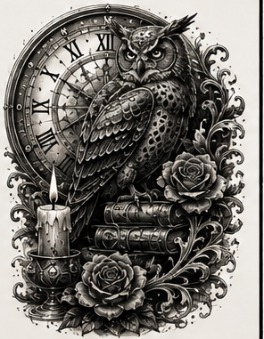 Owl & Clock