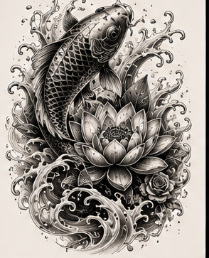 Koi & Lotus