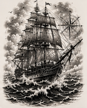 Ship & Compass