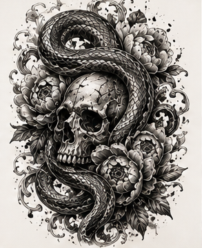 Snake & Skull