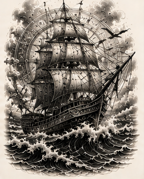 Ship & Compass